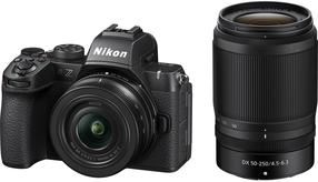 Beveidroninis fotoaparatas Nikon Z50 II + Nikkor Z DX 16-50mm f/3.5-6.3 VR + Nikkor Z DX 50-250mm f/4.5-6.3 VR, juoda sp.