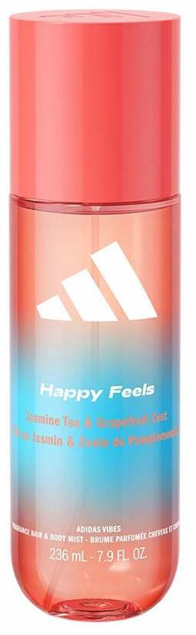 Kūno dulksna Adidas Vibes Happy Feels, 236 ml