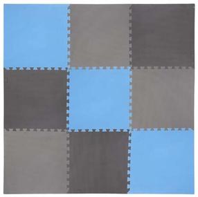 Kilimėlis fitnesui ir jogai One Fitness Puzzle Protective Mat, mėlyna sp./pilka sp., 180 cm x 180 cm x 1 cm