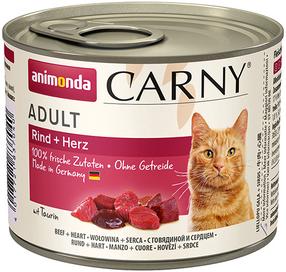 Šlapias kačių maistas Animonda Carny Adult, jautiena, 0.2 kg