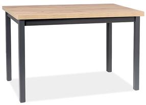 Galds Scandinavian Adam, ozola krās./melns krās., 100 cm x 60 cm x 75 cm