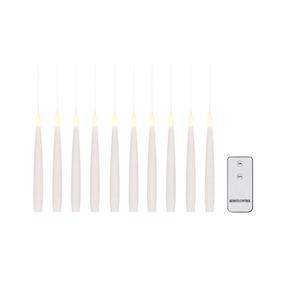 LED-küünal puldiga Finnlumor Floating, 3.5 cm, 18 cm, warm white v., 10 tk