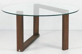 Kafijas galdiņš Kalune Design Yuvarlak, valriekstu krās., 80 cm x 80 cm x 41 cm