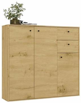 Комод Fran, artisan oak цв., 110 см x 120 см x 30 см