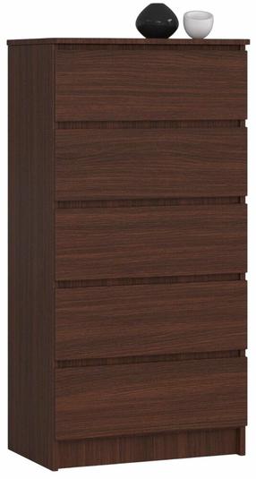 Komoda Akord Furniture Factory K60, wenge sp., 121 cm x 40 cm x 60 cm