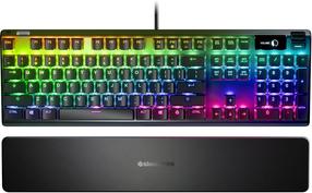 Laidinė žaidimų klaviatūra Steelseries Apex 7 64636 QX2 Red, Anglų (US), juoda sp.