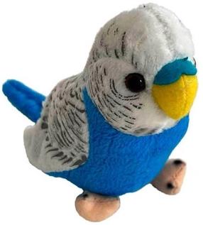 Pliušinis žaislas Beppe Zoo Parrot, mėlyna sp./balta sp., 13 cm