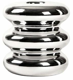Žvakidė Homla Basic Silveri, keramika, Ø 8 cm, 9 cm, sidabro sp.