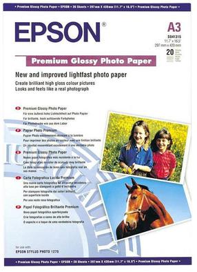 Фотобумага Epson C13S041315 A3 Glossy 20, A3