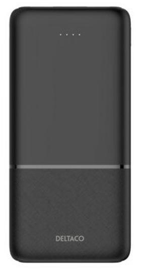 Nešiojamas įkroviklis (Power bank) Deltaco PB-C1007, 10000 mAh, 20 W, juoda sp.