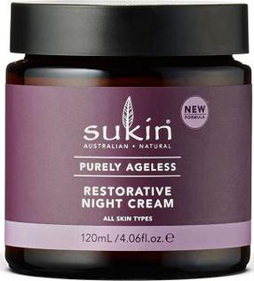 Nakts sejas krēms Sukin Purely Ageless Restorative, 120 ml