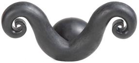 Rotaļlieta sunim, universāls Record Mustache, 13 cm, melna krās.