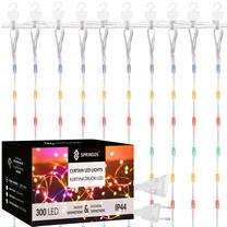 Lempučių girlianda Springos CL0335, 3 m, įvairių spalvų, 300 LED, Skaidri sp.