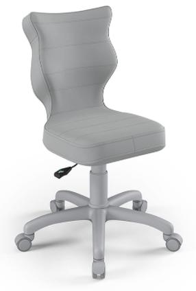 Vaikiška darbo kėdė Petit VT03, 35 x 37 x 77 - 83 cm, pilka sp.