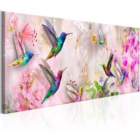 Reproduktsioon Artgeist Colourful Hummingbirds N7853-DKX, 120 cm x 40 cm