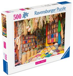 Dėlionė Ravensburger Colorful Spices In Morocco 12001816, 36 cm x 49 cm, 500 vnt., įvairių spalvų