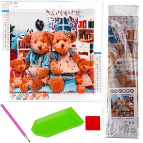 Алмазная мозаика Teddies, многоцветный