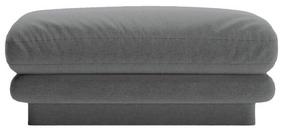 Pufas Micadoni Home Torino Structured, tamsiai pilka sp., 80 cm x 80 cm x 41 cm