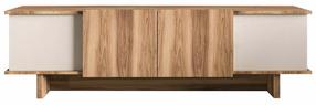 Televizoriaus spintelė Kalune Design Diana, riešuto sp./smėlio sp., 33 cm x 180 cm x 50 cm