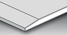 Гипсокартонный лист, 260 см x 120 см x 1.3 см