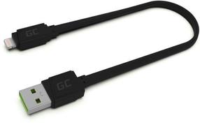 Laidas Green Cell USB To Apple Lightning, USB/Apple Lightning, 25 cm, juoda