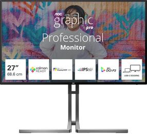 Monitors AOC U27U3CV, Nano IPS, 60 Hz, 4K UHD, 27"