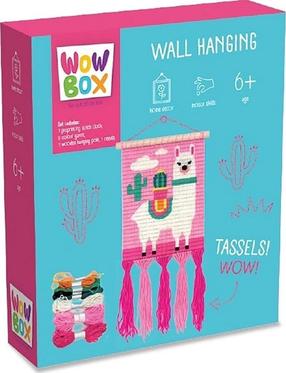 Radošais komplekts, makramē komplekts, lama Tm Toys Wall Hanging, balta krās./rozā krās.