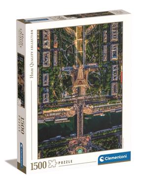 Dėlionė Clementoni Flying Over Paris 31706, 84.3 cm x 59.2 cm, 1500 vnt., įvairių spalvų