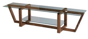 TV staliukas Kalune Design Amalfi, riešuto sp., 158 cm x 35 cm x 35 cm