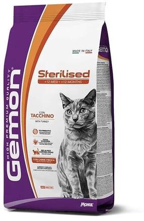 Sausas kačių maistas Gemon Sterilised MN97288, kalakutiena, 7 kg