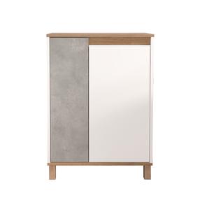 Spintelė Kalune Design Nord ND16-SW, ąžuolo sp./balta sp./pilka sp., 69.7 cm x 40 cm x 97 cm