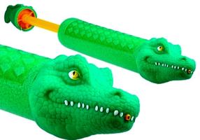 Žaislinis vandens purškiklis Lean Toys Crocodile, 47 cm Žalia sp.