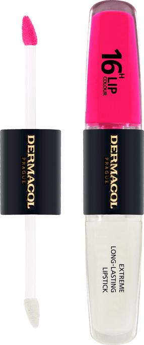 Lūpų dažai Dermacol 16H Lip Colour, 8 ml, tamsiai rožinė sp., 08