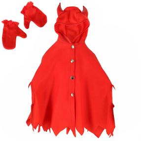 Karnevāla tērps bērniem, velns Lovely Red Devil, sarkana krās., S, 100 - 110 cm