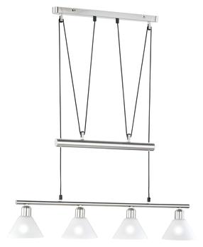Šviestuvas kabinamas Trio Stamina 3751041-07, E14, 4 x 40 W, balta sp. / nikelio sp.