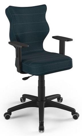 Vaikiška darbo kėdė Duo MT24 Size 6, 40 x 42.5 x 89.5 - 102.5 cm, juoda sp./tamsiai mėlyna sp.