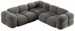 Kampinė sofa Cosmopolitan Design Loretto Vogue 15, pilka sp., 250 x 250 cm x 68 cm