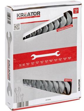 Kahepoolne mutrivõti Kreator, 6 - 32 mm, 12 tk