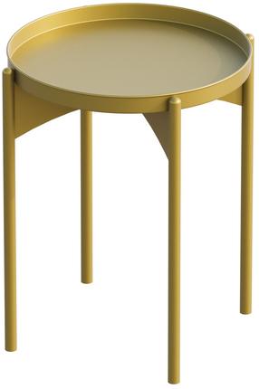 Kavos staliukas Kalune Design SHB-002-B, aukso sp., 44 cm x 44 cm x 57 cm