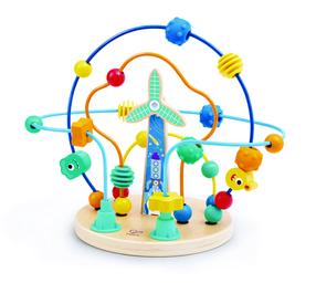 Izglītojošs labirints Hape Galaxy Bead, zila krās./dzeltena krās.