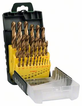 Grąžtų komplektas Bosch 2607017154, metalas/nerūdijantysis plienas, tiesus, 1 mm x 15.1 cm