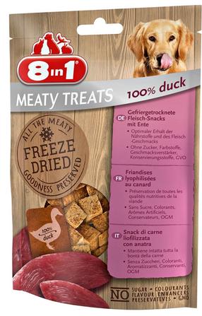 Skanėstas šunims 8in1 Meaty Treats, antiena, 0.05 kg