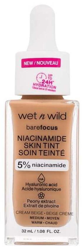 Makiažo pagrindas Wet N Wild Bare Focus Niacinamide Skin Tint, medium sp., 32 ml