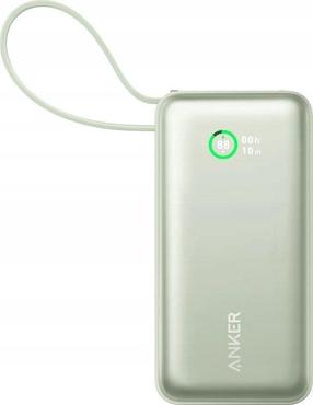 Prekė su pažeista pakuote. Nešiojamas įkroviklis (Power bank) Anker Nano 545, 10000 mAh, 30 W, žalia sp.