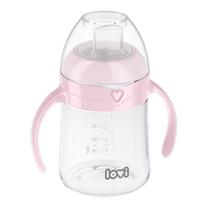 Puodelis su snapeliu Lovi First Cup, 150 ml, 6+ mėn., plastikas/silikonas, rožinė sp.