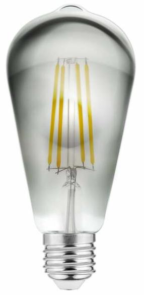 Lemputė GTV LD-ST64FPE6-30 Kaitrinė, ST64, 2700 °K, E27, 6 W, 500 lm
