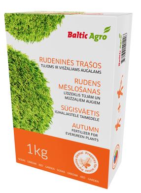 Trąšos visžaliams augalams Baltic Agro Autumn fertilizers, granuliuotos, 1 kg