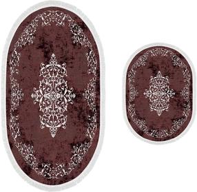 Комплект ковриков для ванны Foutastic 410616-O, бордо цв., 150 см x 60 см