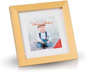 Foto rāmis Victoria Collection Cubo VF2276, 15 cm x 15 cm, brūna krās.
