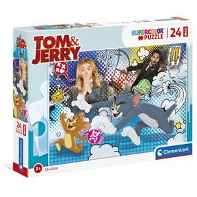Dėlionė Clementoni Tom & Jerry 406561, 42 cm x 62 cm, 24 vnt., įvairių spalvų